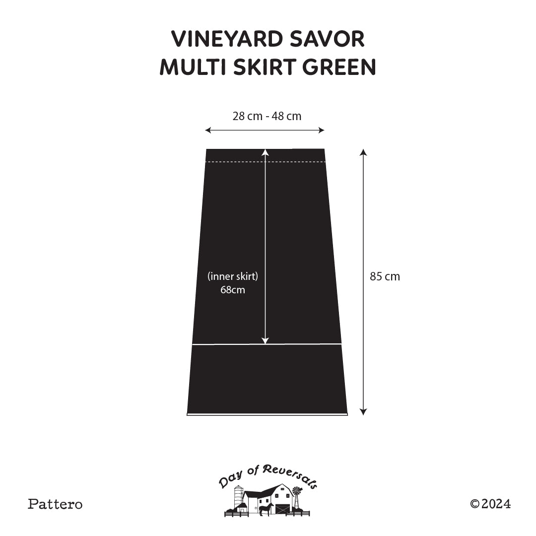 Vineyard Savor Multi Skirt - Green