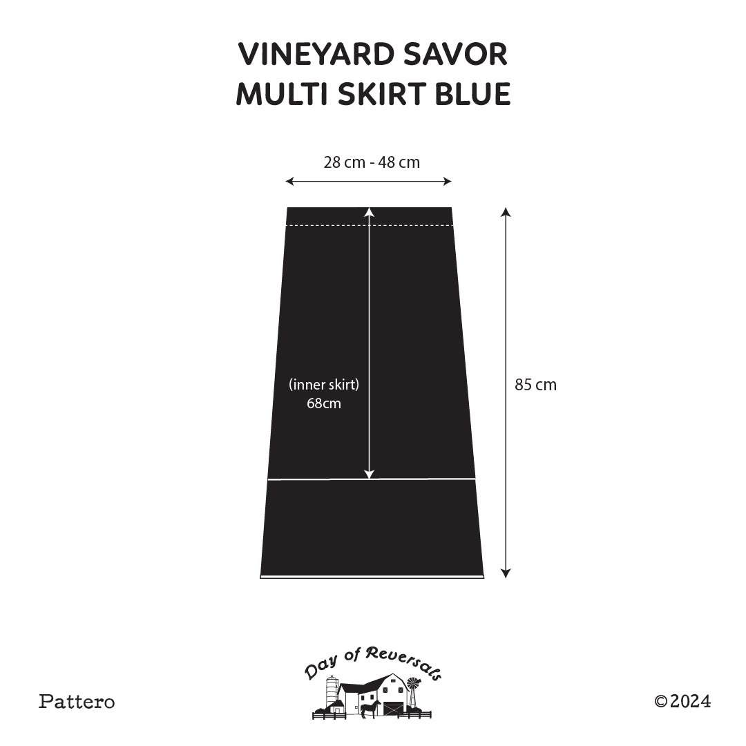 Vineyard Savor Multi Skirt - Blue