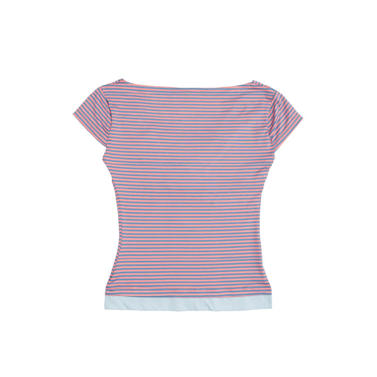 gimmepattero - V-Neck Top in Stripes Mint