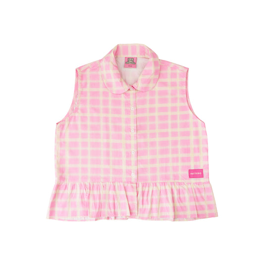 Pretty In Dots Sleeveless Shirt