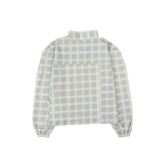 Pattero - Ash Line Plaid Puff Jacket