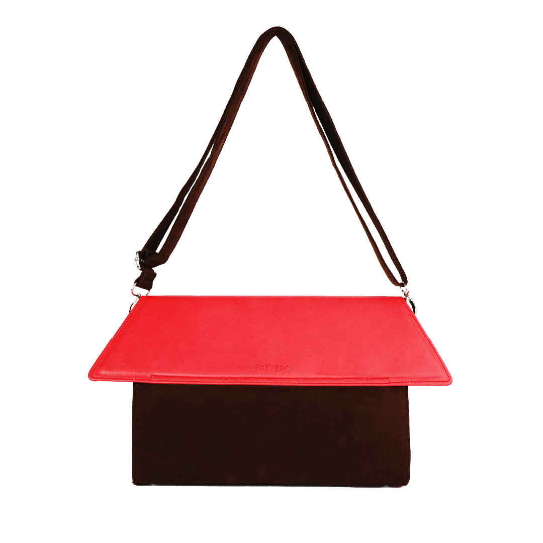 Cottage Darling Shoulder Bag - Brown/Red