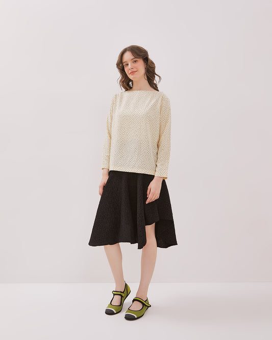 The Soft Dots Colarless Shirt