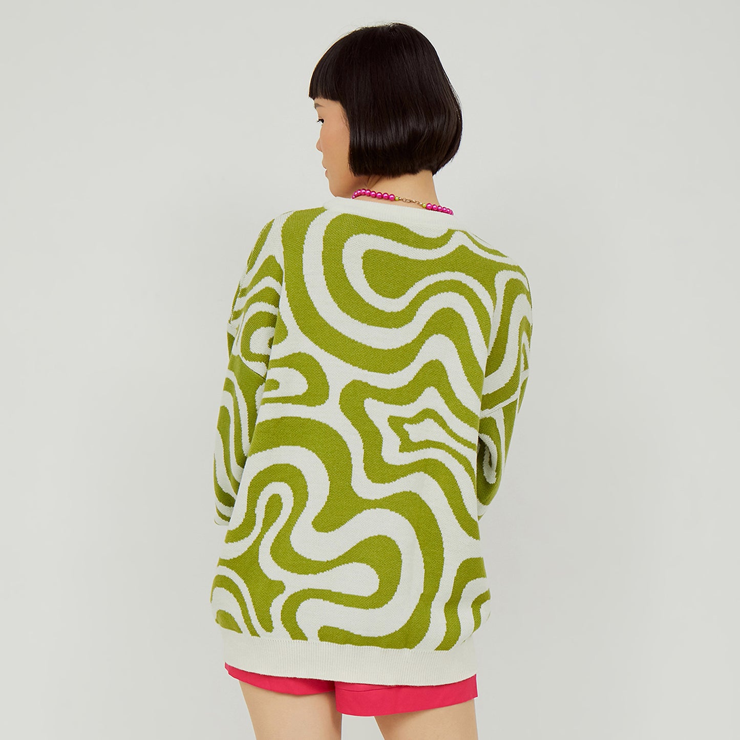 Gravity Maps Knit Sweater - Green
