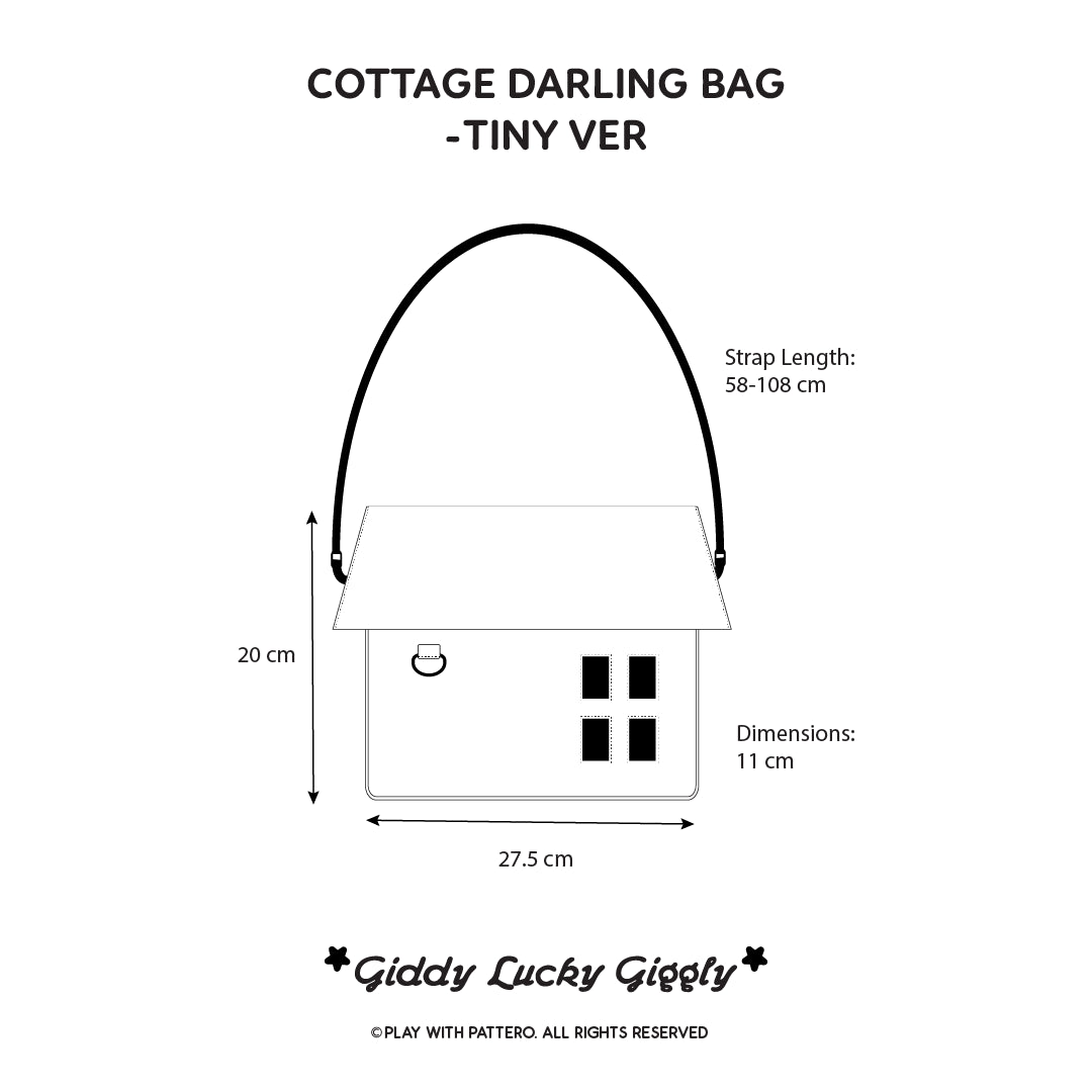 Mini Cottage Darling Shoulder Bag - Brown/Red