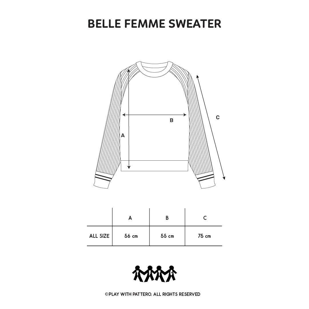 Belle Femme Cross Sweater - Light