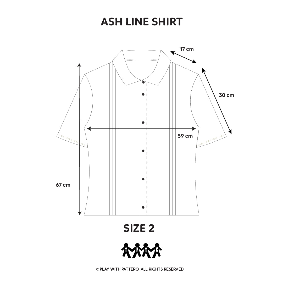 Ash Line Plaid Loose Shirt