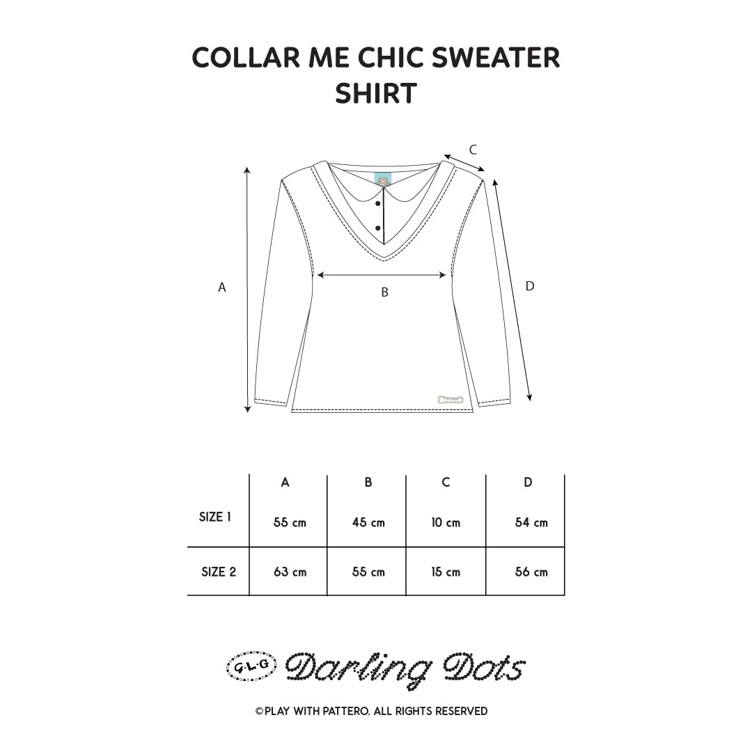 Collar Me Chic Sweater/Shirt - Grey