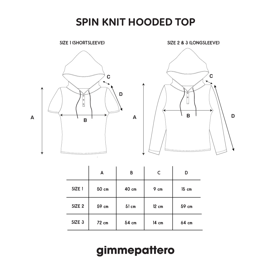 gimmepattero - Spin Knit Hooded Top