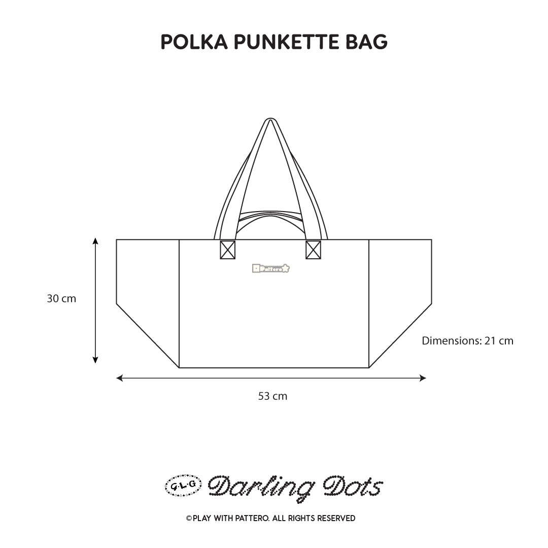 Polka Punkette Bag - Grey
