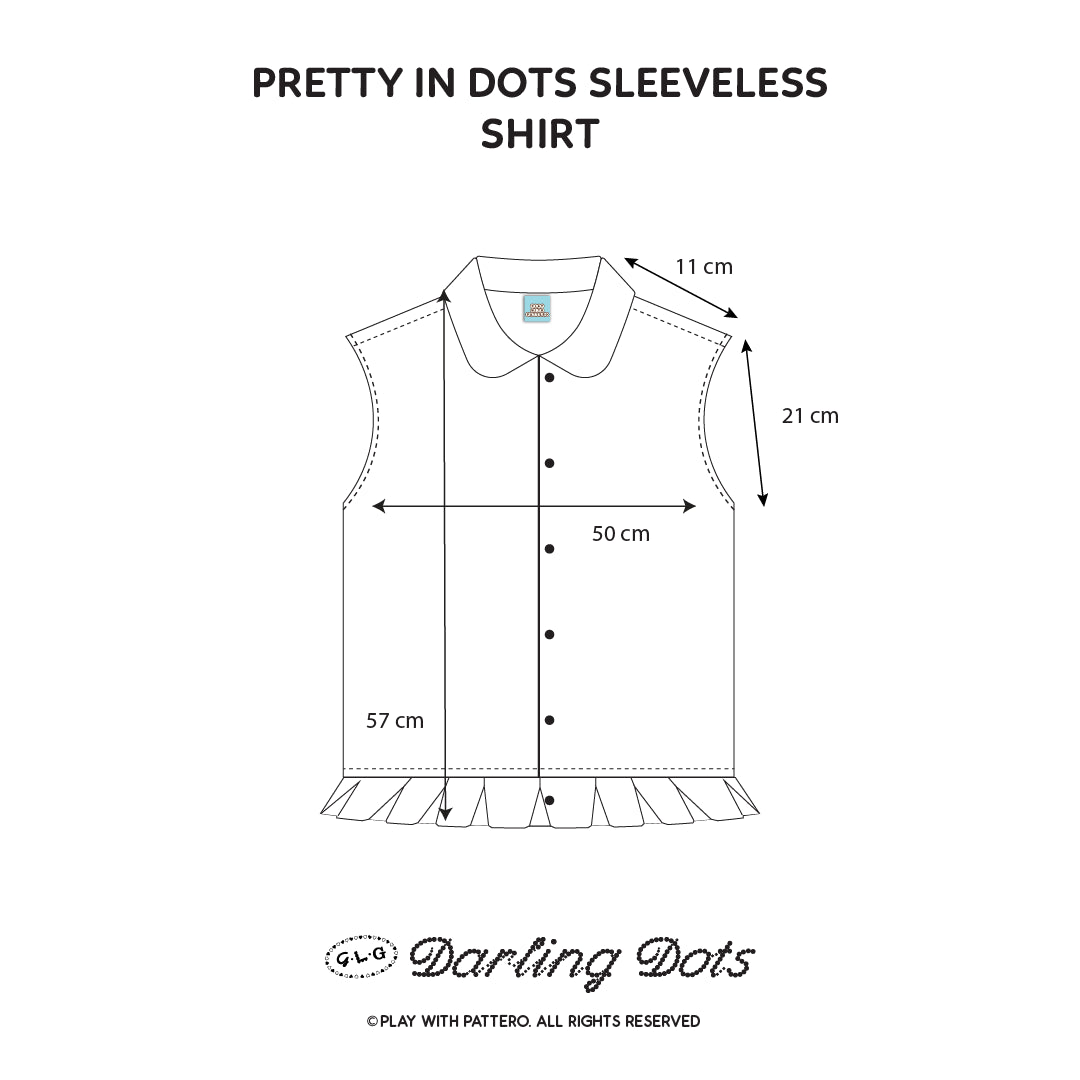 Pretty In Dots Sleeveless Shirt