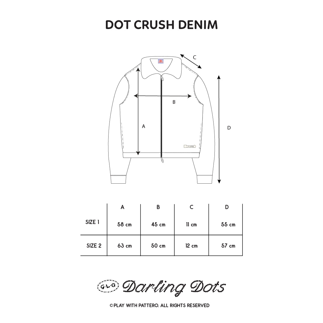 Dot Crush Denim Jacket