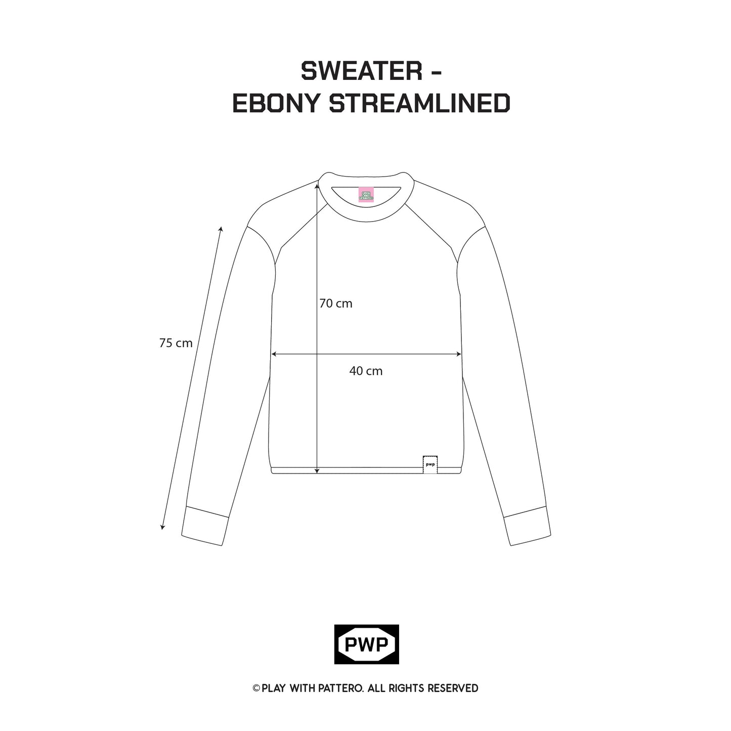 Ebony Streamlined Sweatshirt Longsleeve