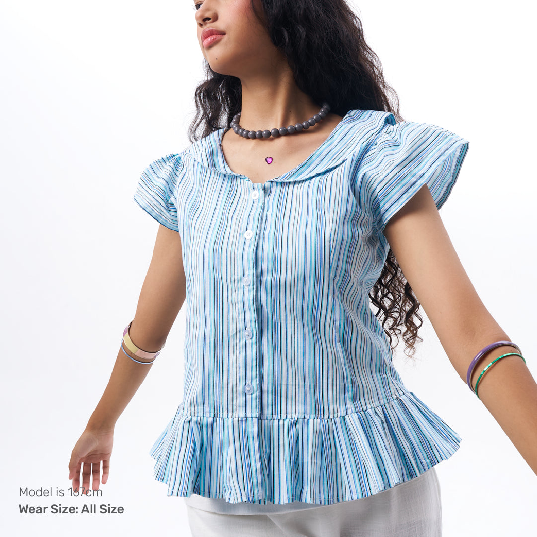 gimmepattero - Fitted Shirt in Blue