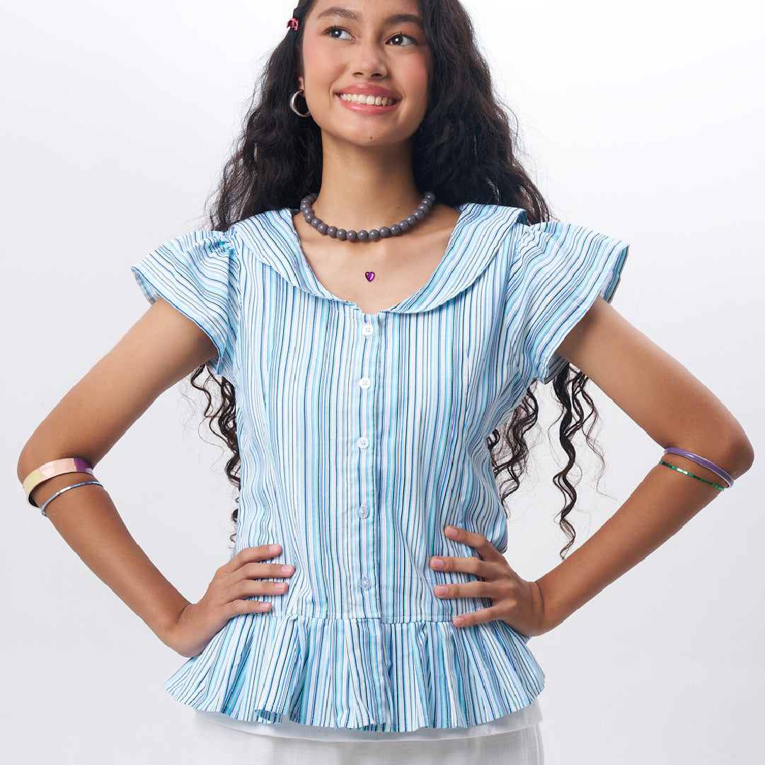 gimmepattero - Fitted Shirt in Blue