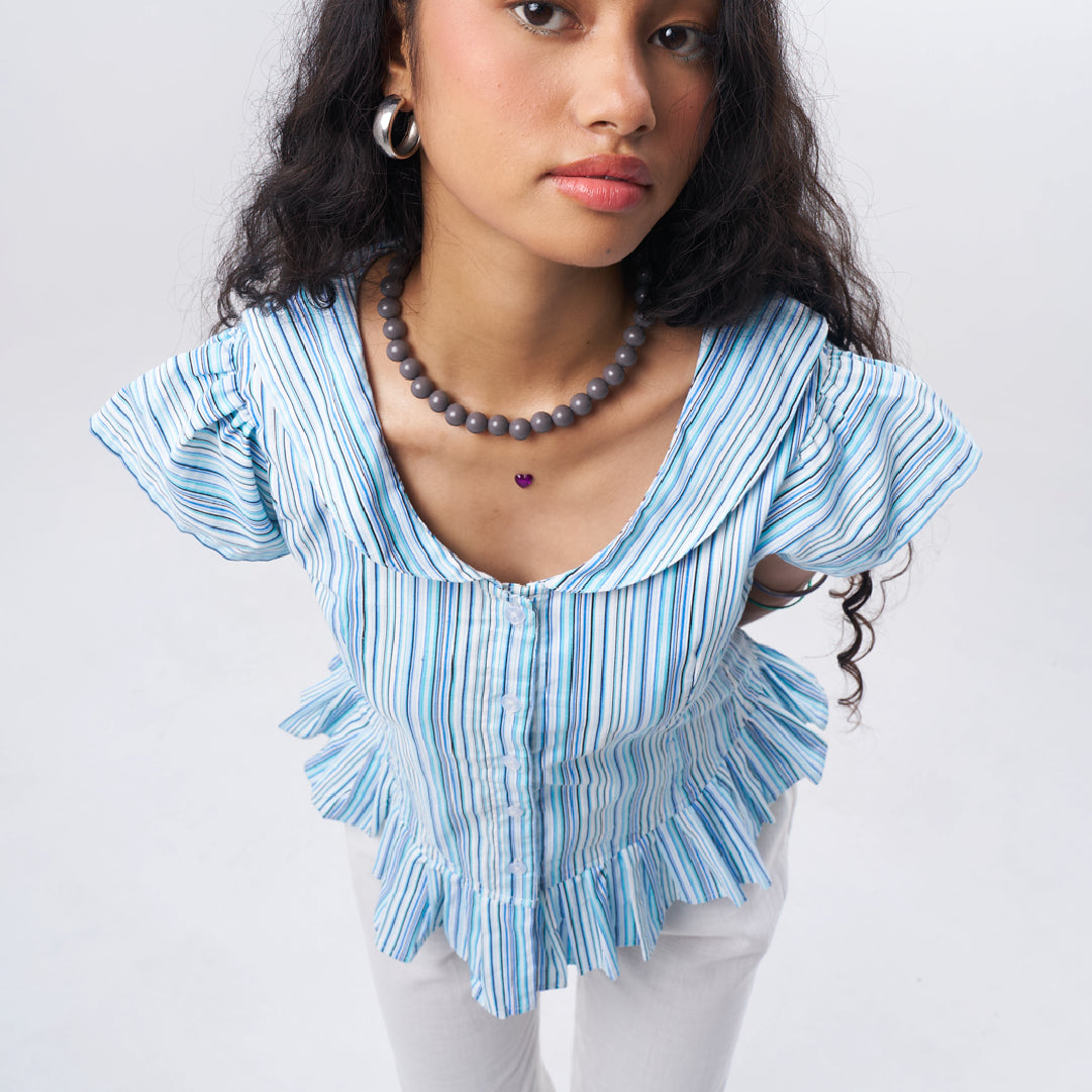gimmepattero - Fitted Shirt in Blue