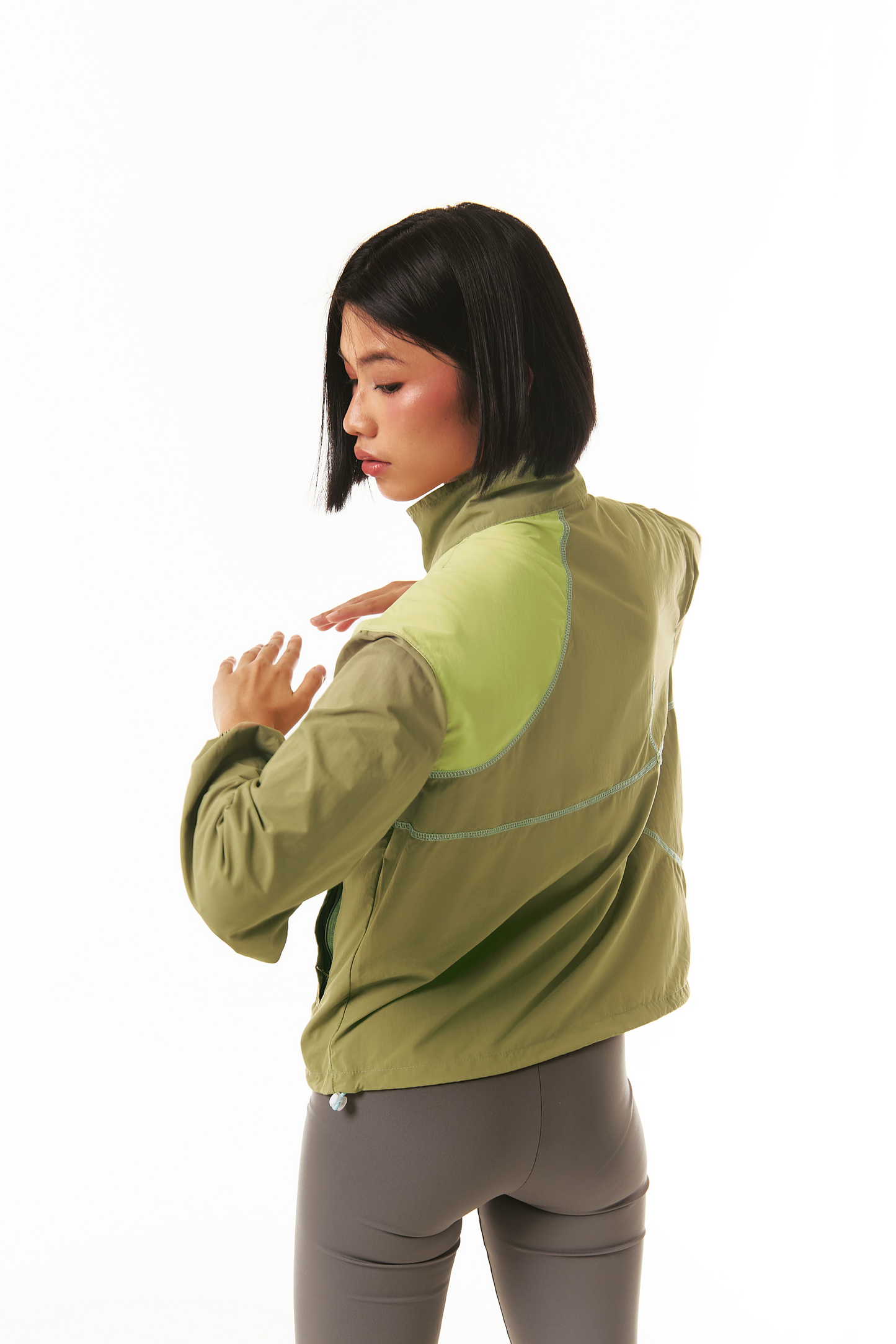 Lunar Track Jacket In Green