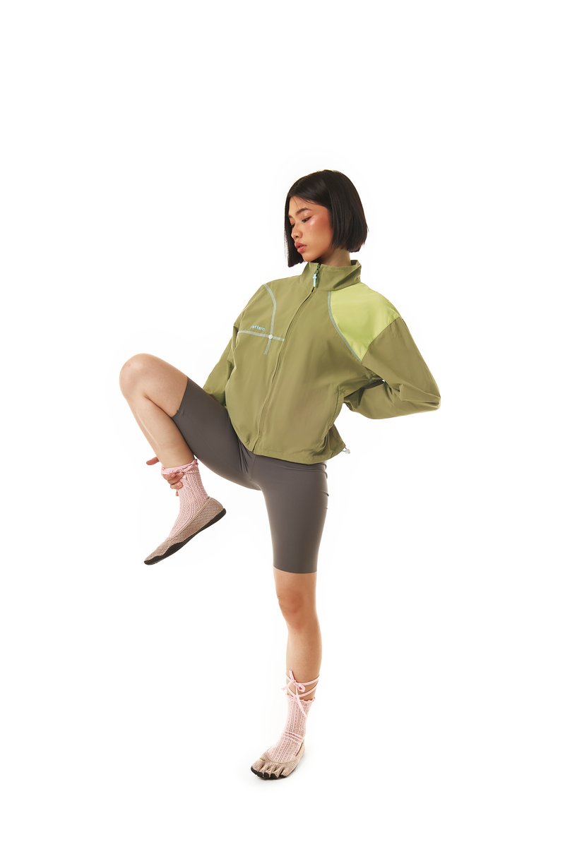 Lunar Track Jacket In Green