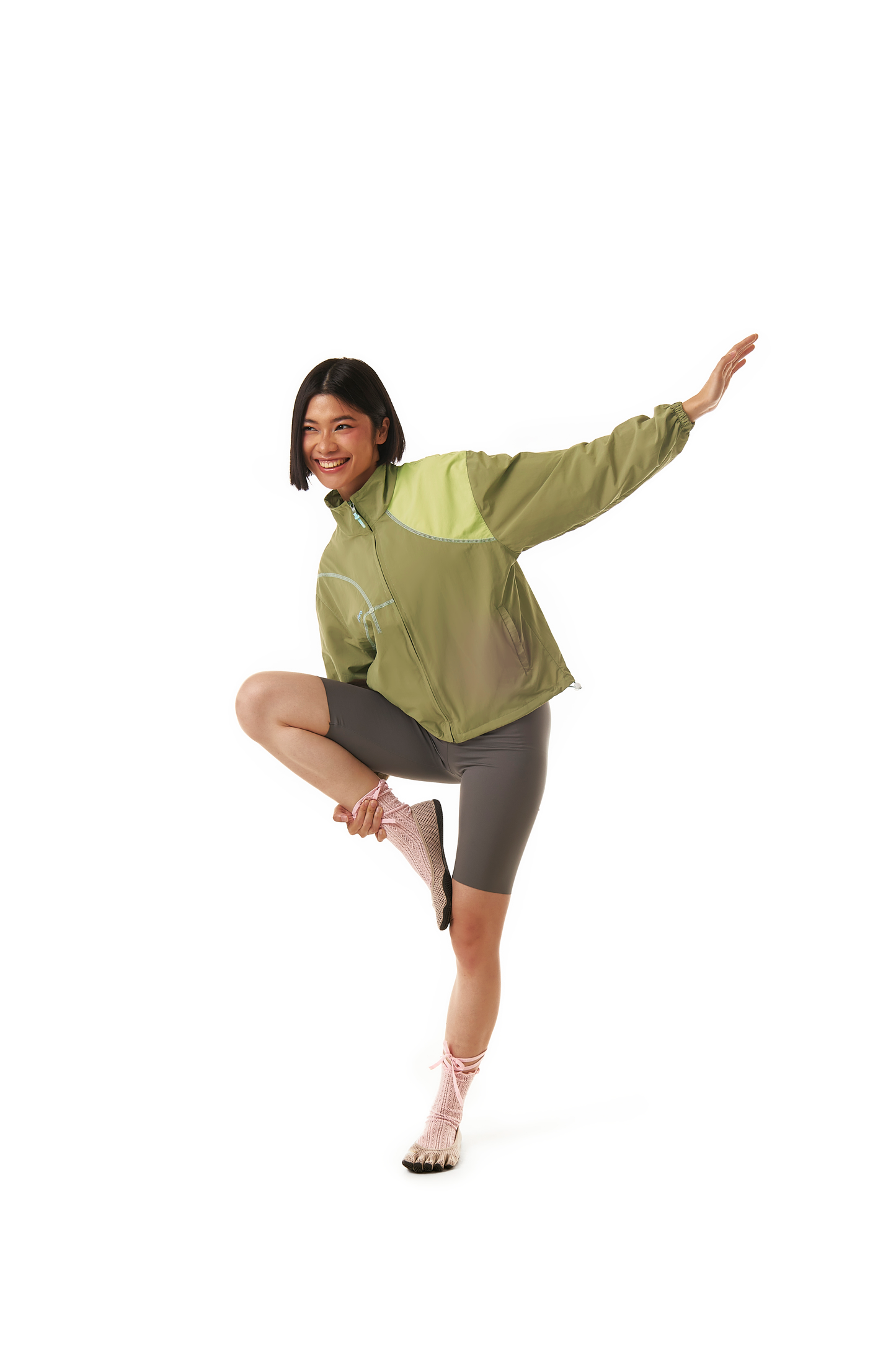 Lunar Track Jacket In Green