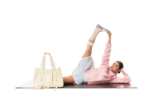 Tula Fold Yoga Bag White