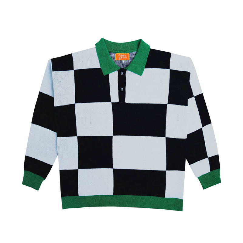 Emerald Checkered Polo Shirt