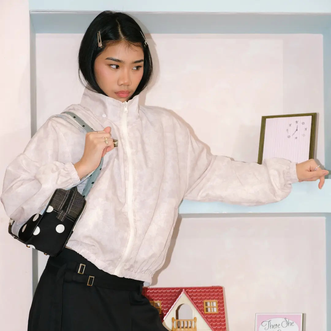 Girl On The Go In Beige