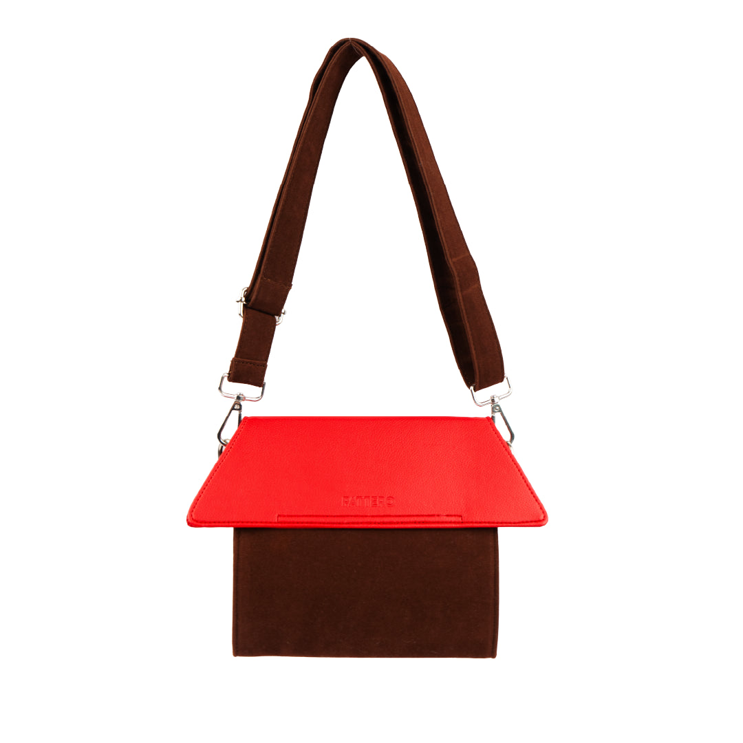 Mini Cottage Darling Shoulder Bag - Brown/Red
