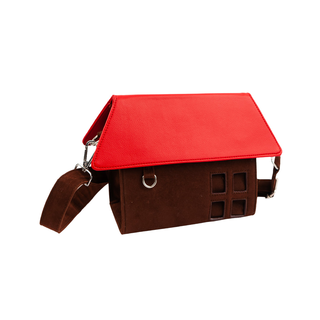 Mini Cottage Darling Shoulder Bag - Brown/Red