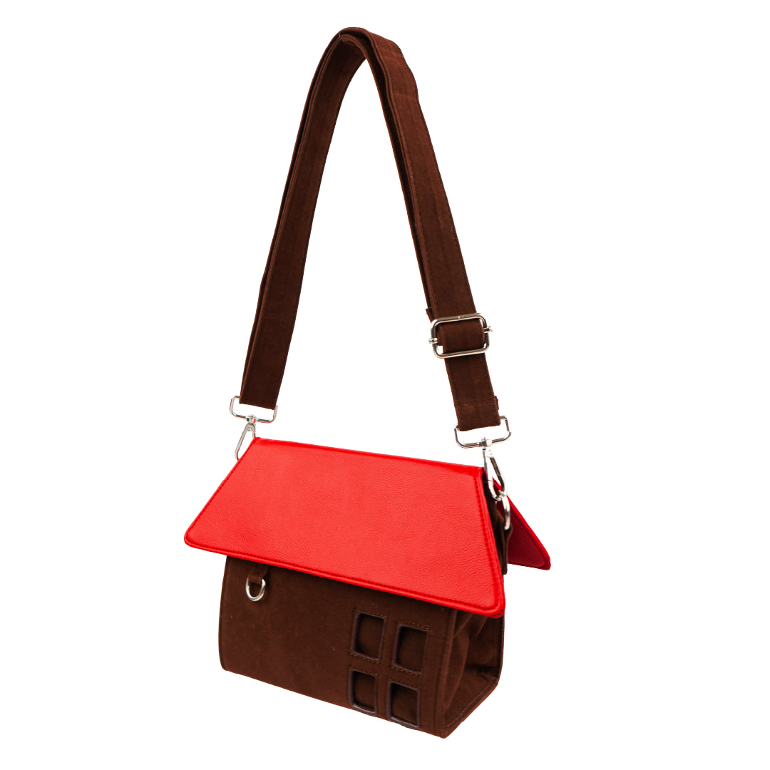 Mini Cottage Darling Shoulder Bag - Brown/Red