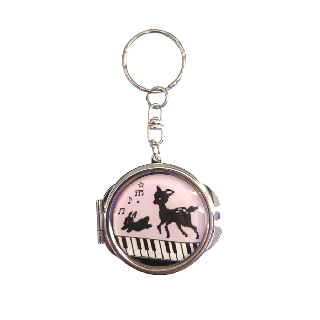 Pattero - The Deer and Rabbit Mirror Keychain