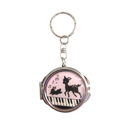 Pattero - The Deer and Rabbit Mirror Keychain