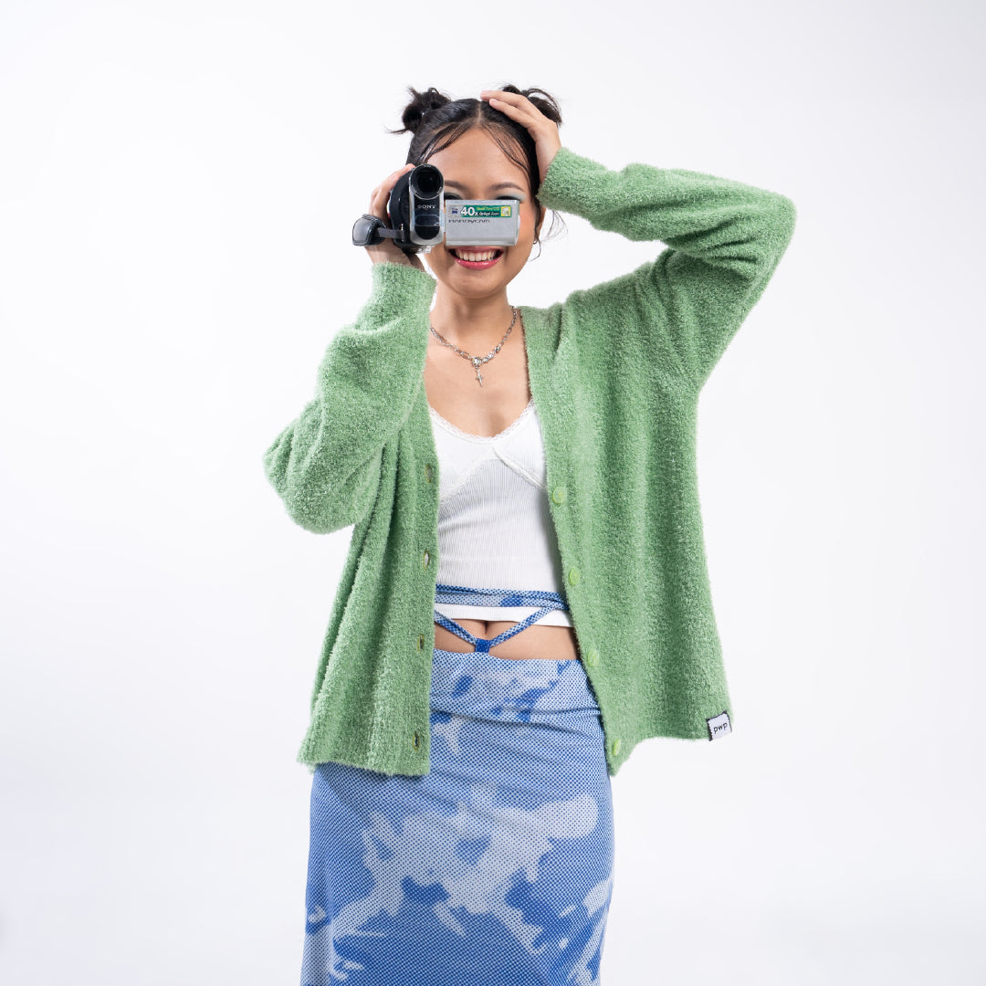 Fern Seaweed Cardigan