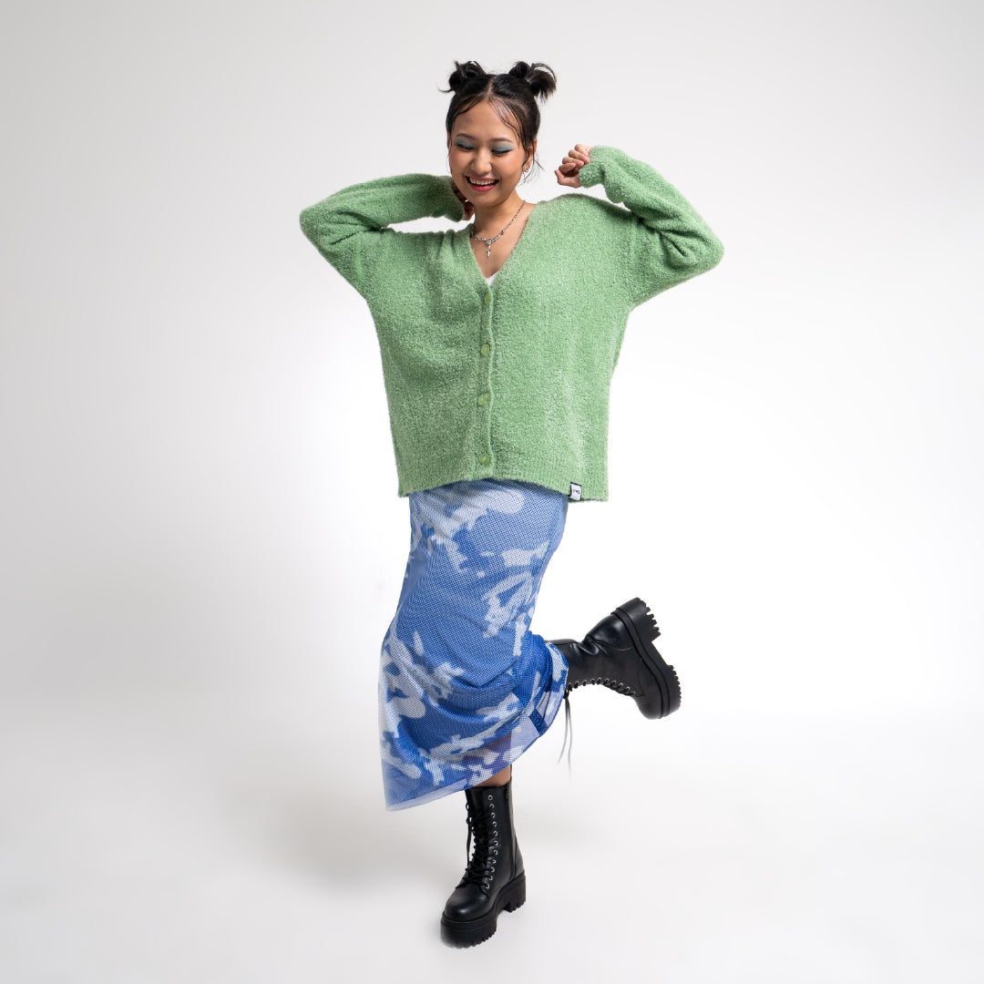 Fern Seaweed Cardigan