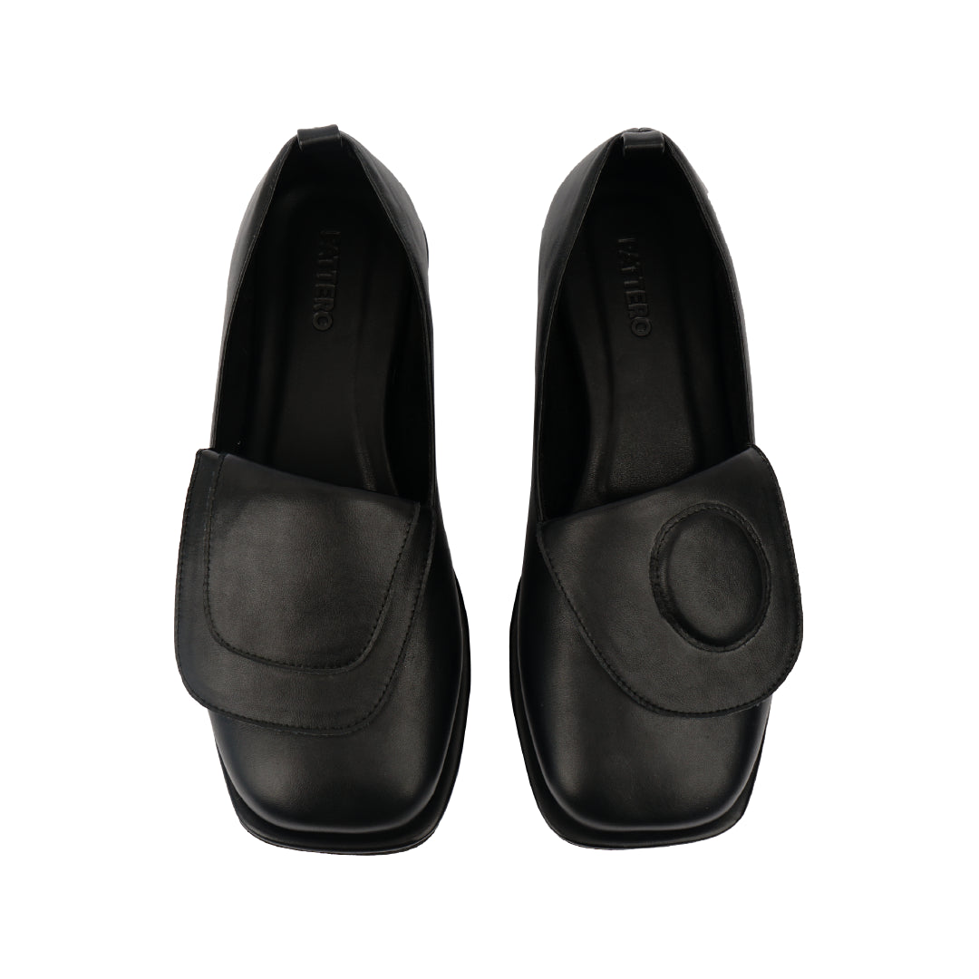 Ultima's Grand Opera Flat Shoes - Black/Black
