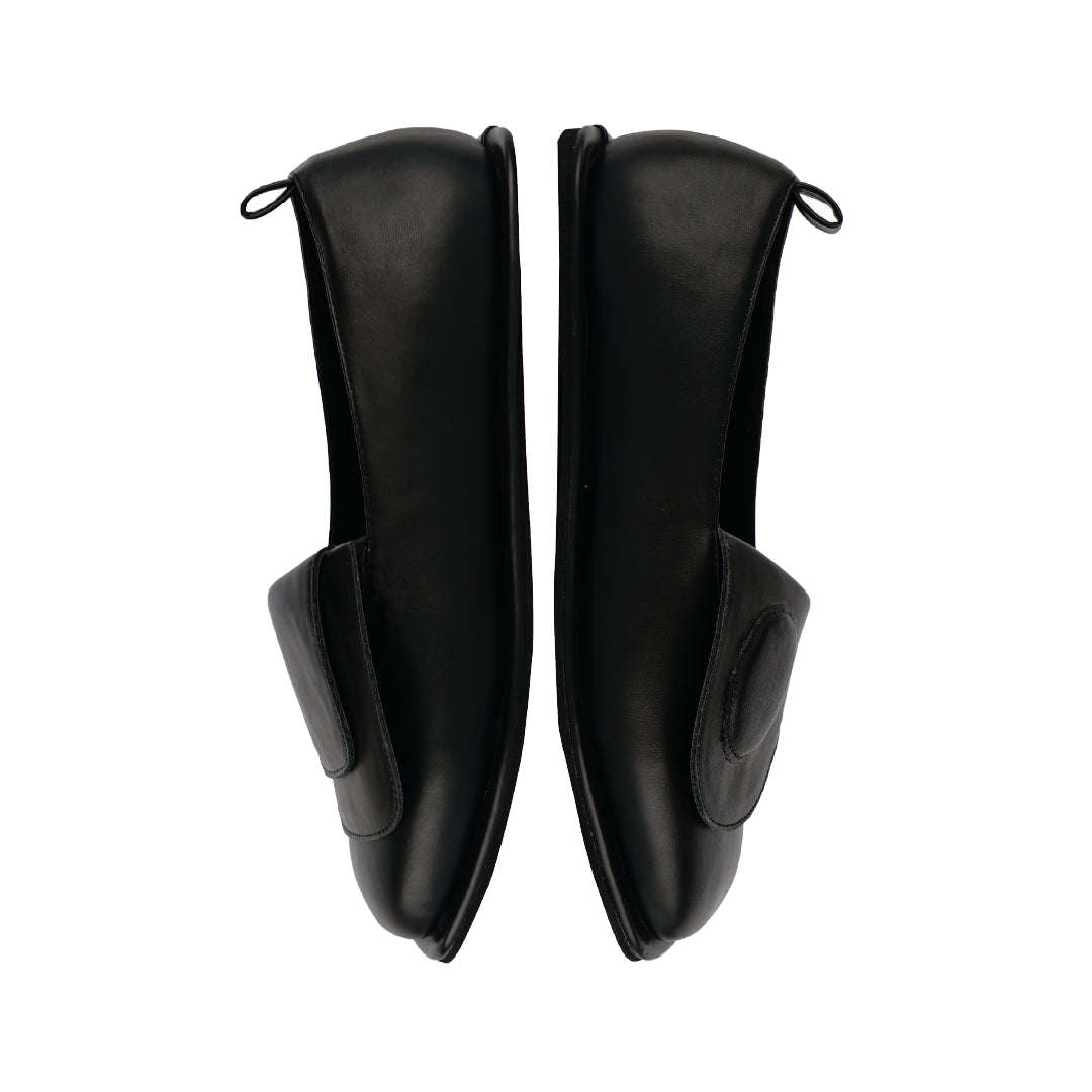 Ultima's Grand Opera Flat Shoes - Black/Black