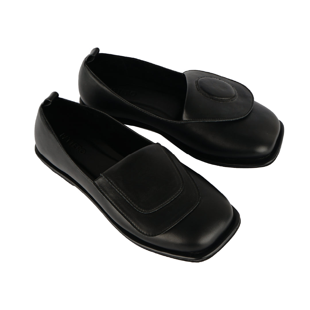 Ultima's Grand Opera Flat Shoes - Black/Black