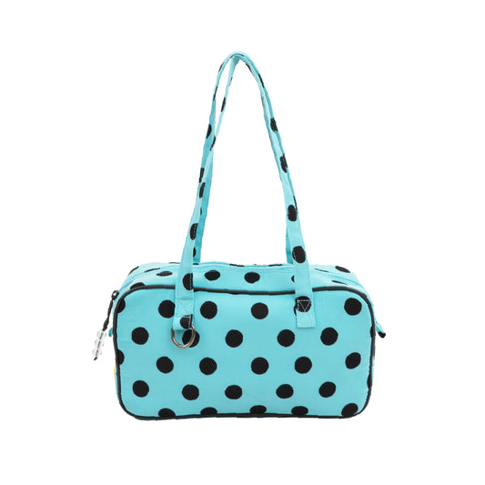 Pattero - Tas Bahu Wanita Miss Dot Gloss Teal Shoulder Bag