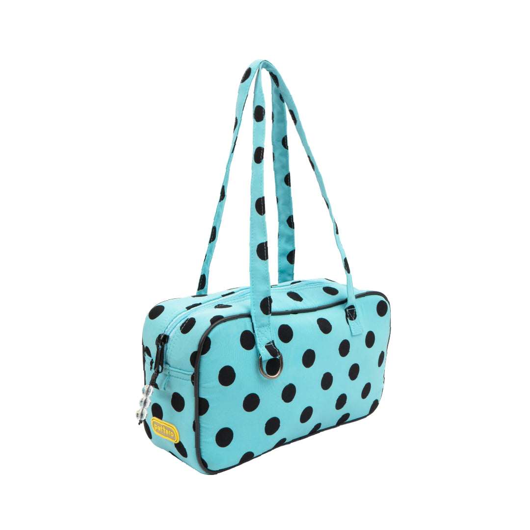 Pattero - Tas Bahu Wanita Miss Dot Gloss Teal Shoulder Bag
