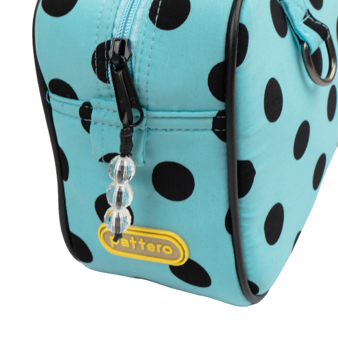 Pattero - Tas Bahu Wanita Miss Dot Gloss Teal Shoulder Bag