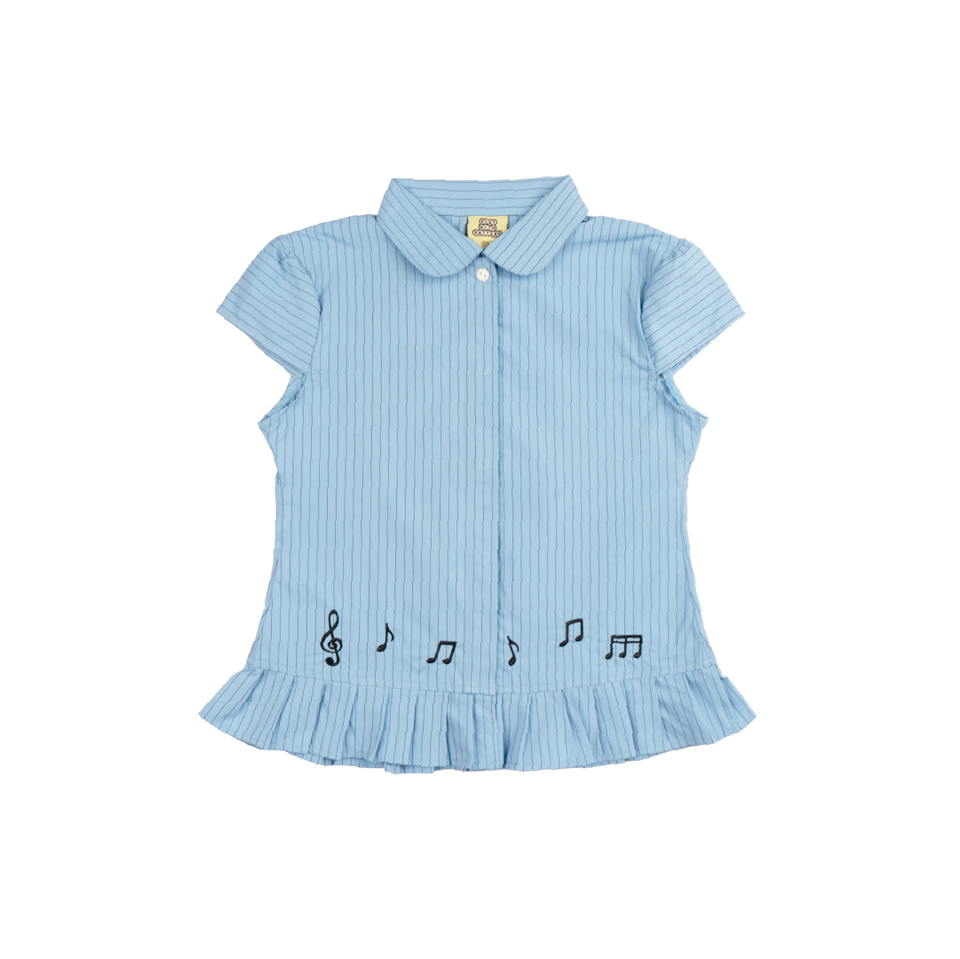 Pattero - Lingering Song Notes Fitted Shirt