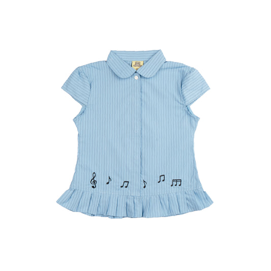 Pattero - Lingering Song Notes Fitted Shirt