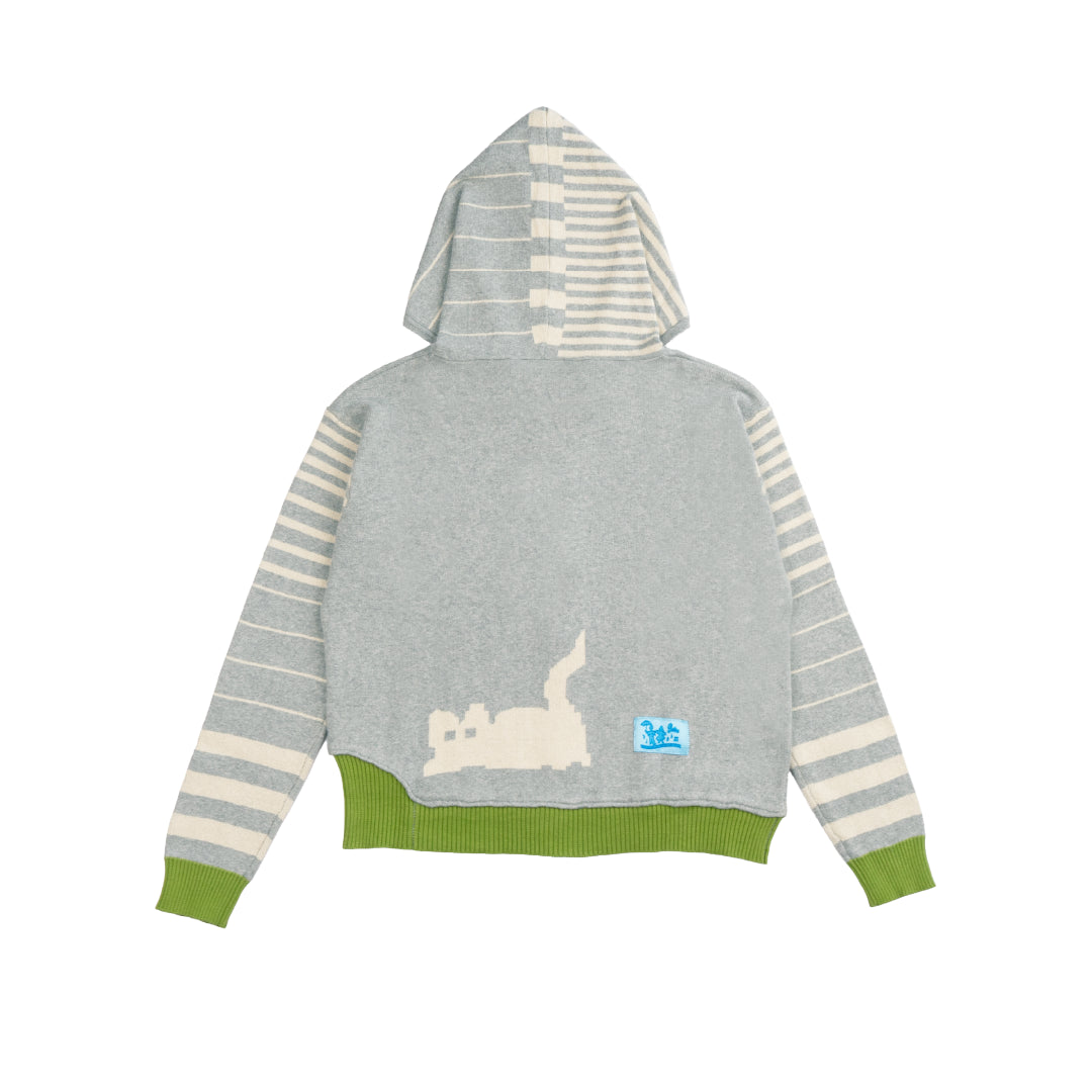 Pattero - Mist Tabby Knit Hoodie