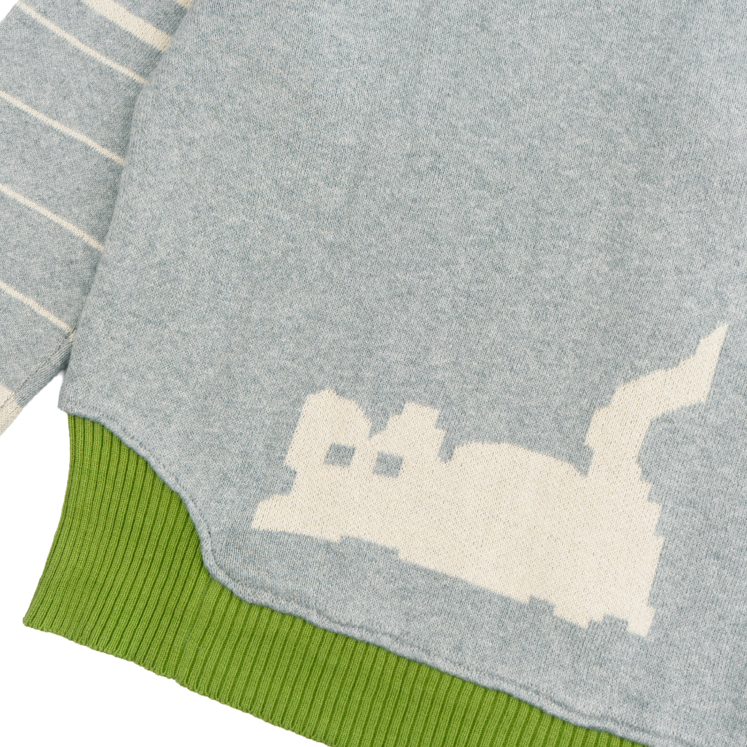 Pattero - Mist Tabby Knit Hoodie