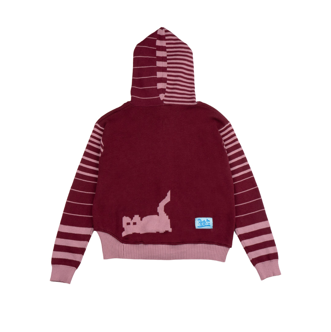Pattero - Mulberry Tabby Knit Hoodie