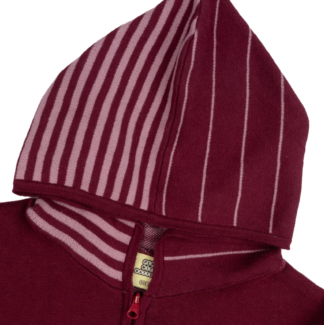 Pattero - Mulberry Tabby Knit Hoodie