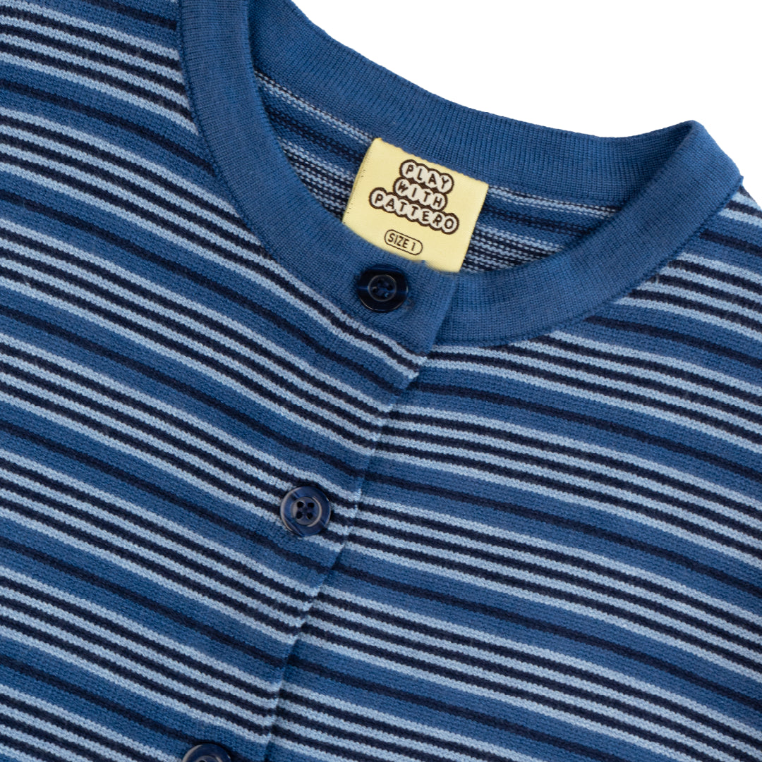 Pattero - Drizzle Knit Stripe Cardigan