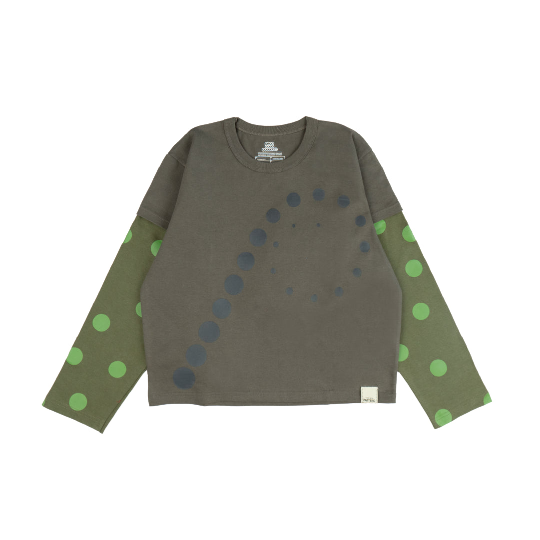 Pattero - The Warm Swirl Garden Green Longsleeve Tee