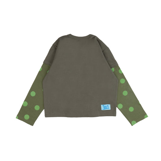 Pattero - The Warm Swirl Garden Green Longsleeve Tee
