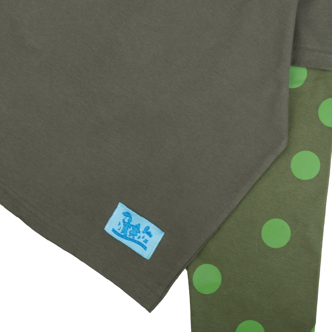 Pattero - The Warm Swirl Garden Green Longsleeve Tee