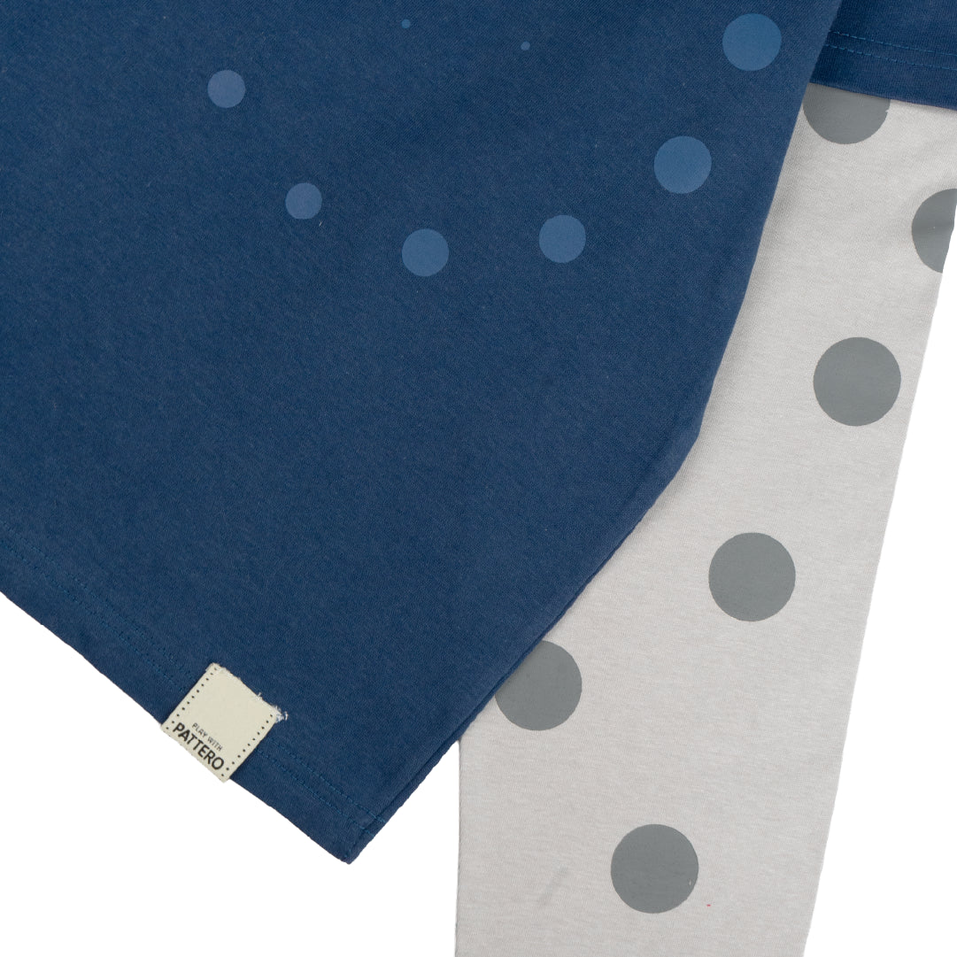 Pattero - The Warm Swirl Midnight Blue Longsleeve Tee